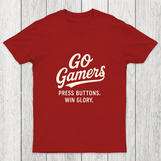 Press Buttons Win Glory Chicluma T-Shirt