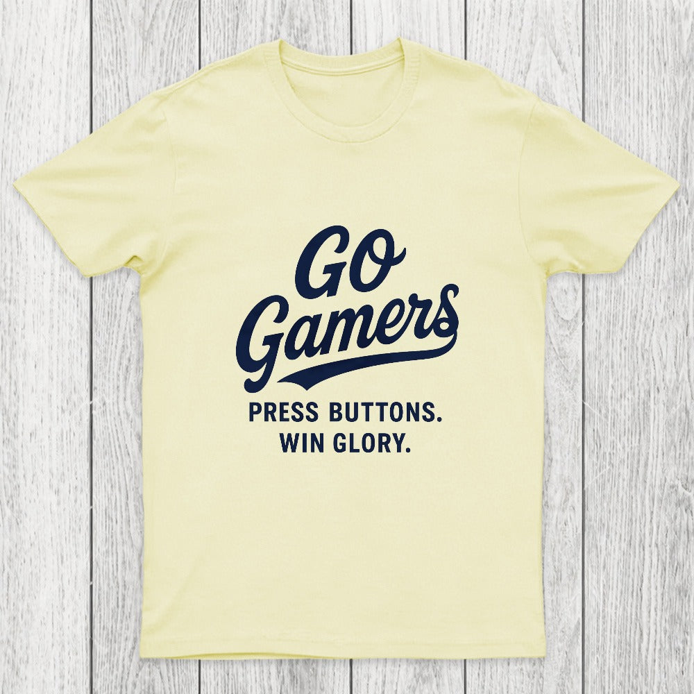 Press Buttons Win Glory Chicluma T-Shirt