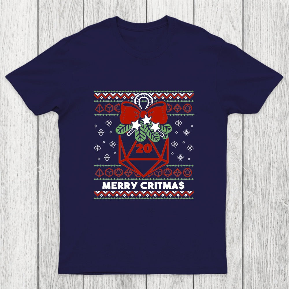 Merry Critmas Ugly Sweater Chicluma T-Shirt