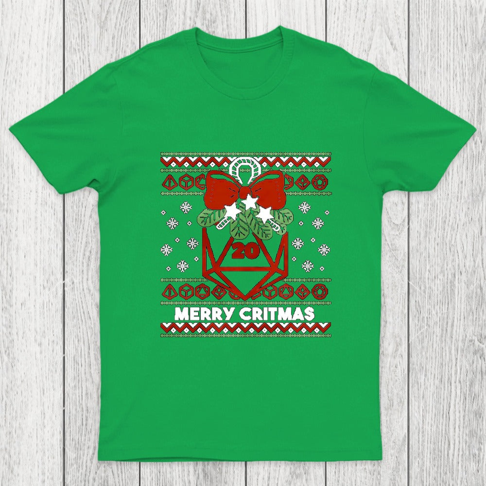 Merry Critmas Ugly Sweater Chicluma T-Shirt