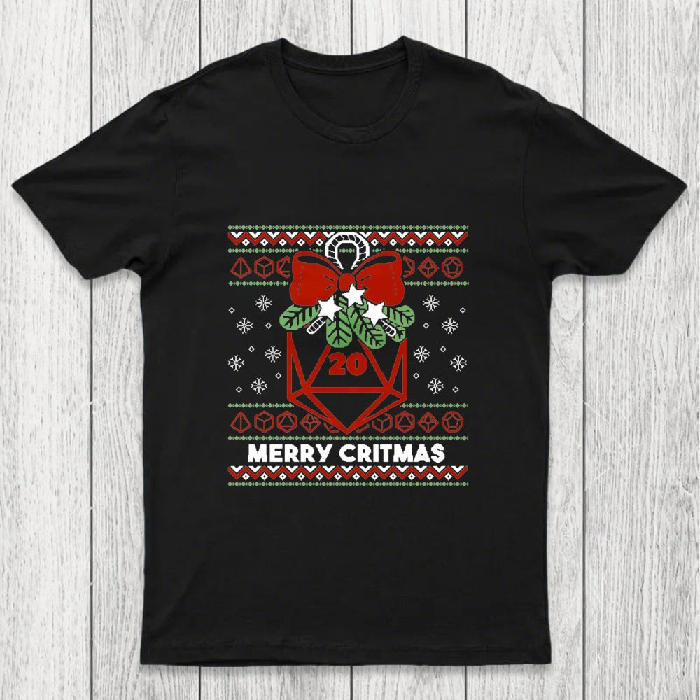 Merry Critmas Ugly Sweater Chicluma T-Shirt