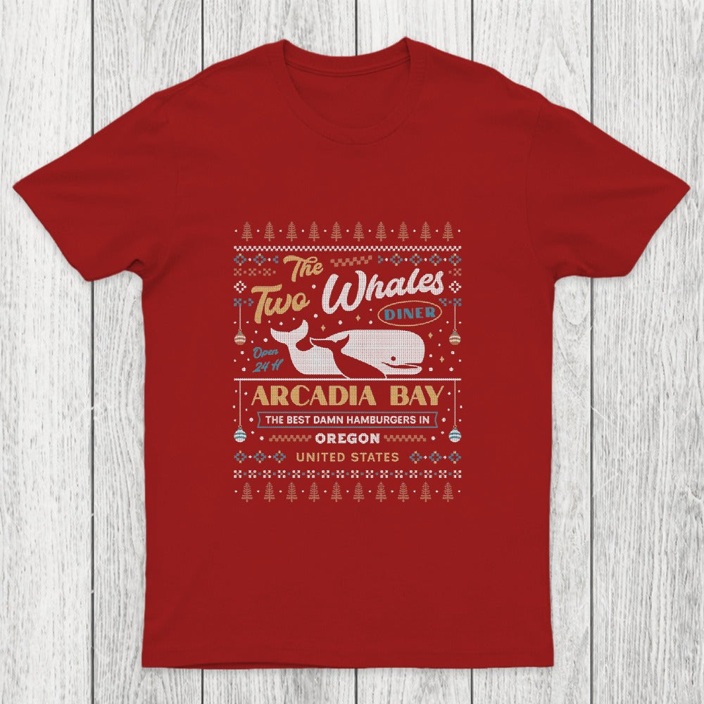 Two Whales Diner Ugly Sweater Chicluma T-Shirt