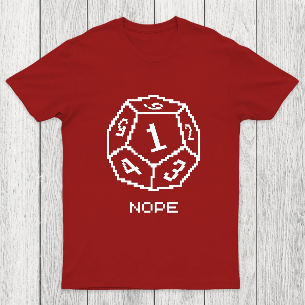 Nope Pixel RPG Dice Chicluma T-Shirt