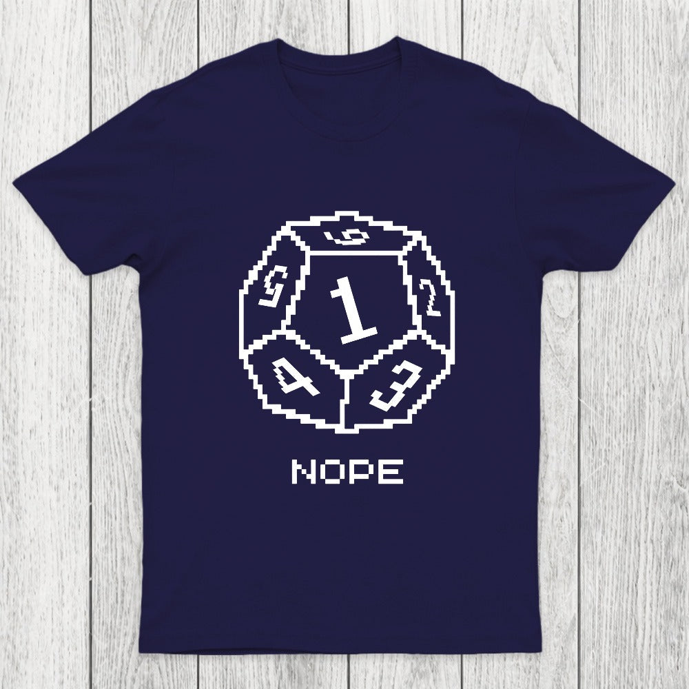 Nope Pixel RPG Dice Chicluma T-Shirt