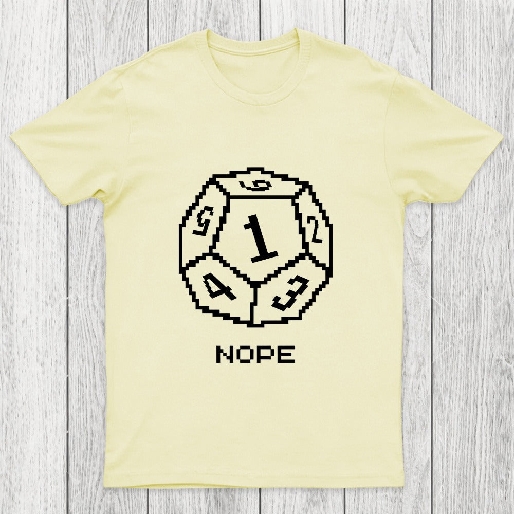 Nope Pixel RPG Dice Chicluma T-Shirt