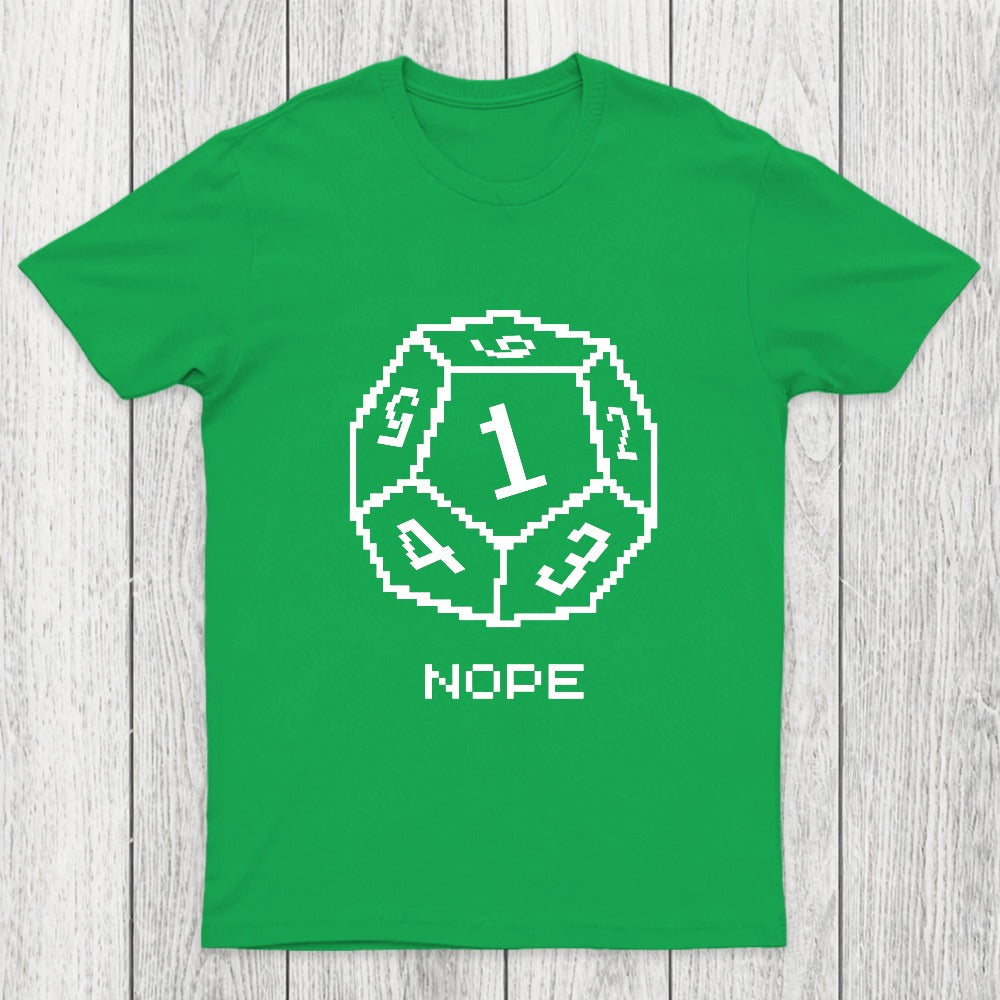 Nope Pixel RPG Dice Chicluma T-Shirt