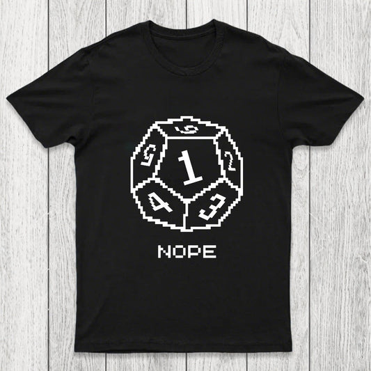 Nope Pixel RPG Dice Chicluma T-Shirt