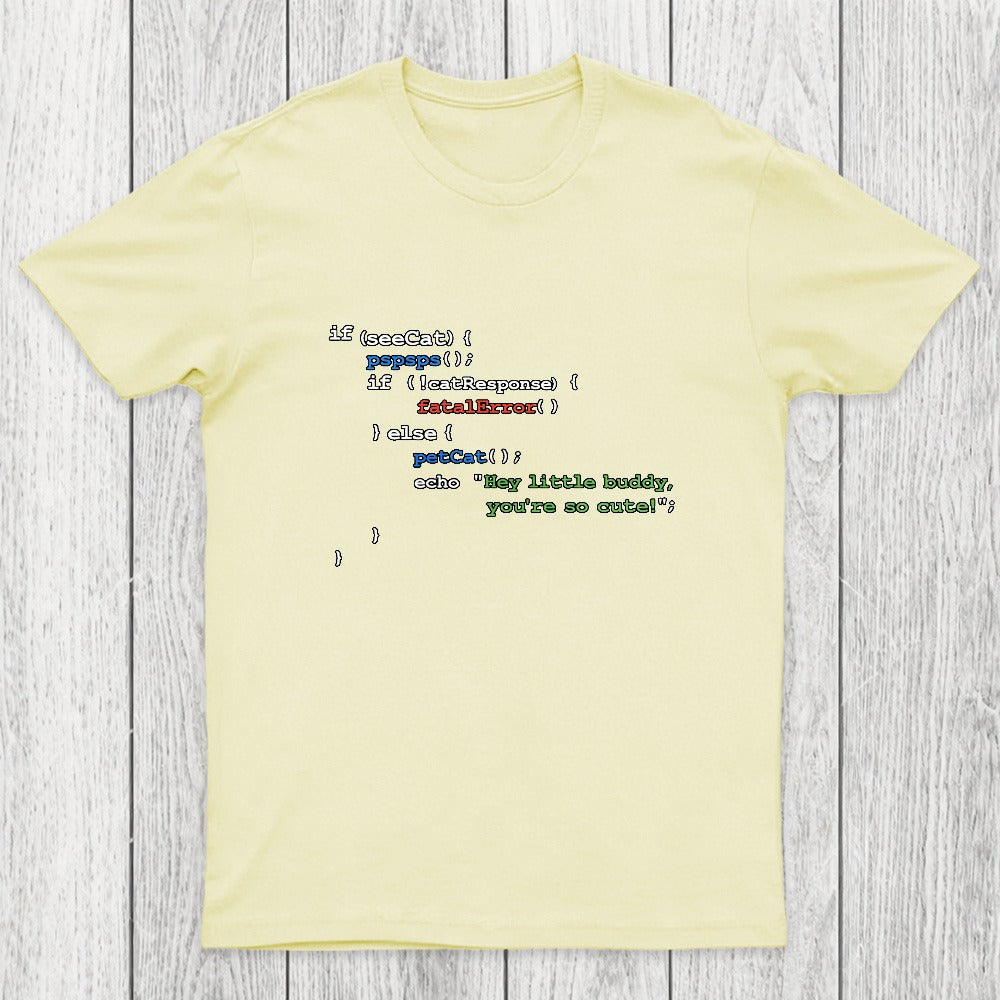 If See Cat Code Chicluma T-Shirt