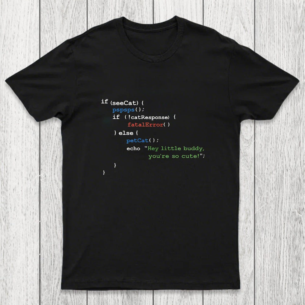 If See Cat Code Chicluma T-Shirt