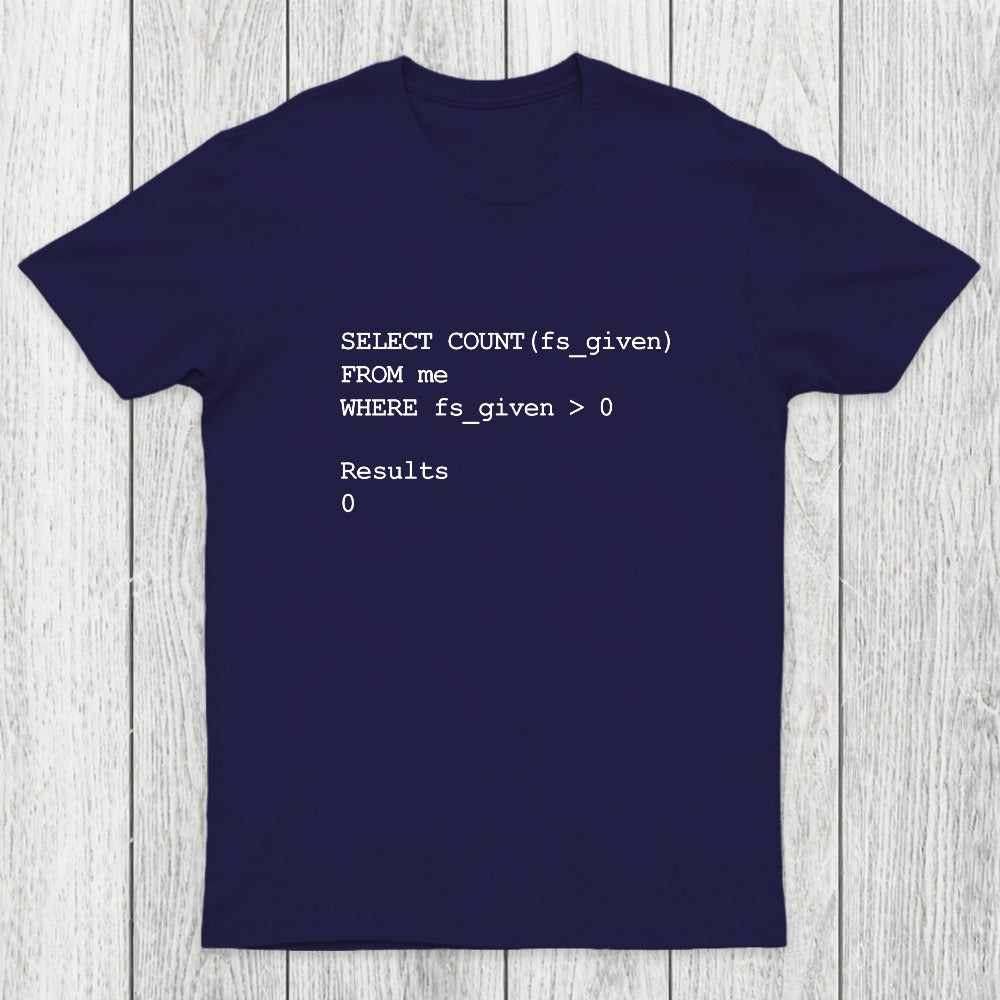 Funny SQL Programming Joke Chicluma T-Shirt