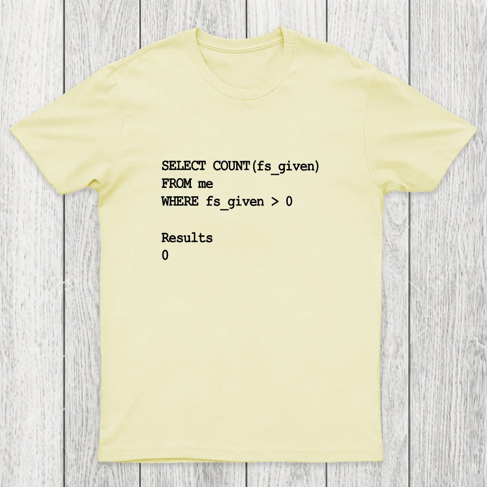 Funny SQL Programming Joke Chicluma T-Shirt