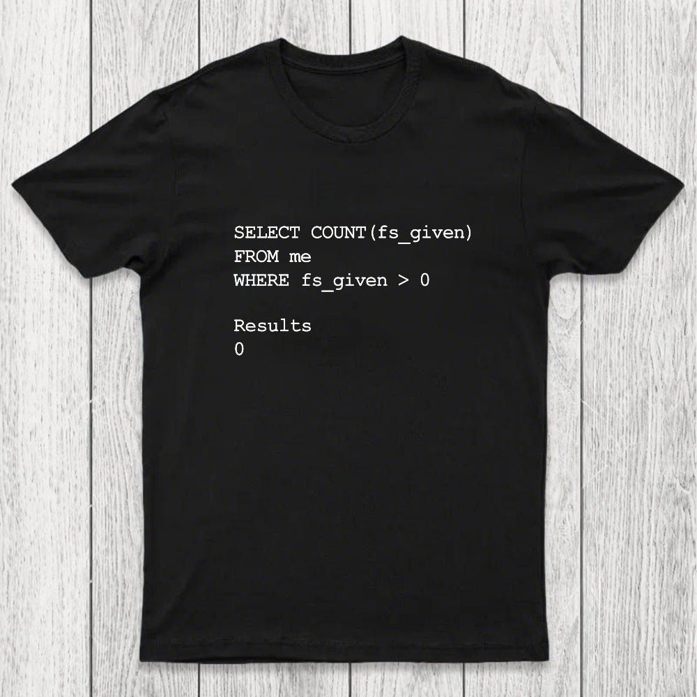 Funny SQL Programming Joke Chicluma T-Shirt