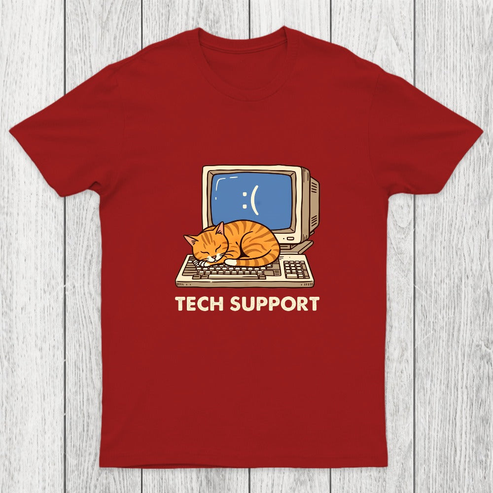 Tech Support Cat Chicluma T-Shirt