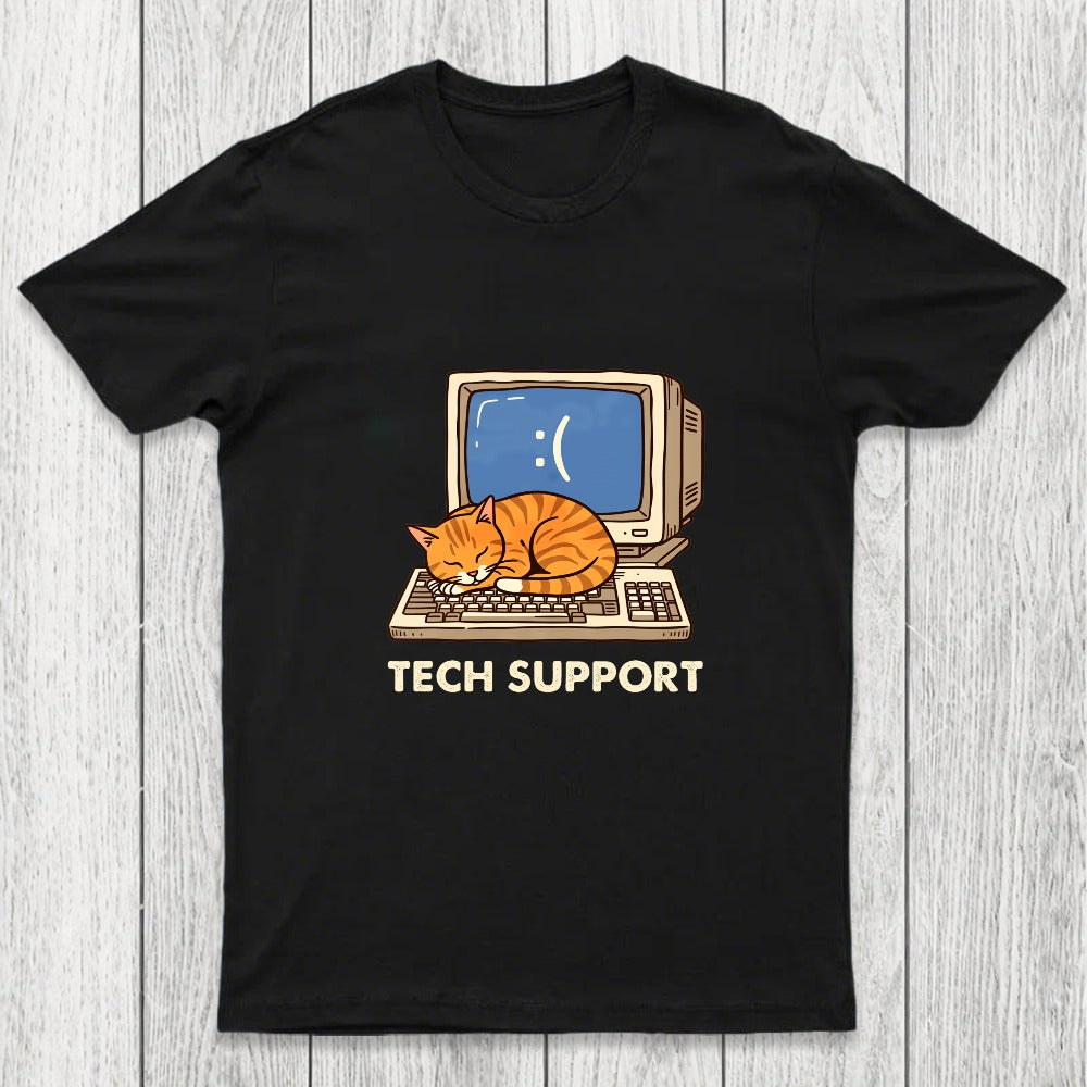 Tech Support Cat Chicluma T-Shirt
