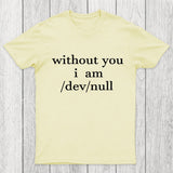 Devnull Unix Linux Joke Funny Chiclumas Chicluma T-Shirt