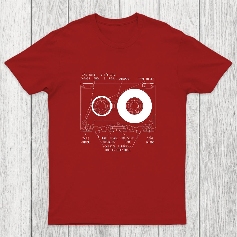Anatomy of a Cassette Tape Chicluma T-Shirt