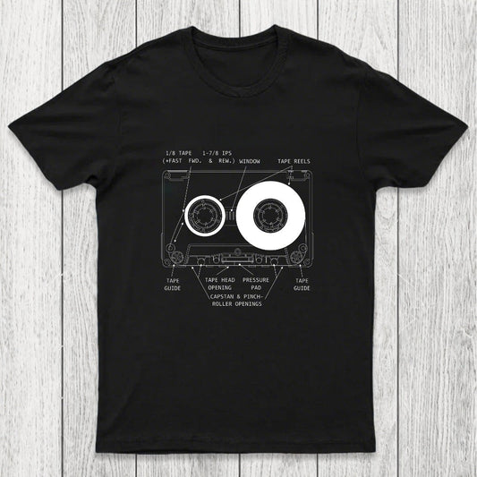 Anatomy of a Cassette Tape Chicluma T-Shirt