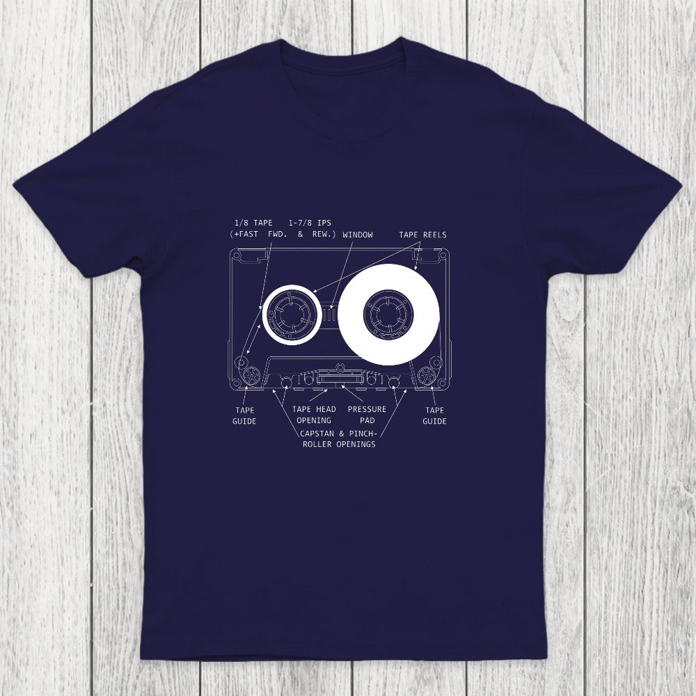 Anatomy of a Cassette Tape Chicluma T-Shirt