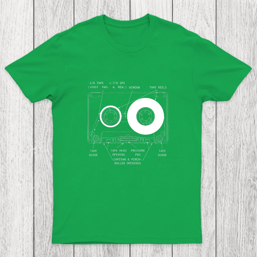 Anatomy of a Cassette Tape Chicluma T-Shirt
