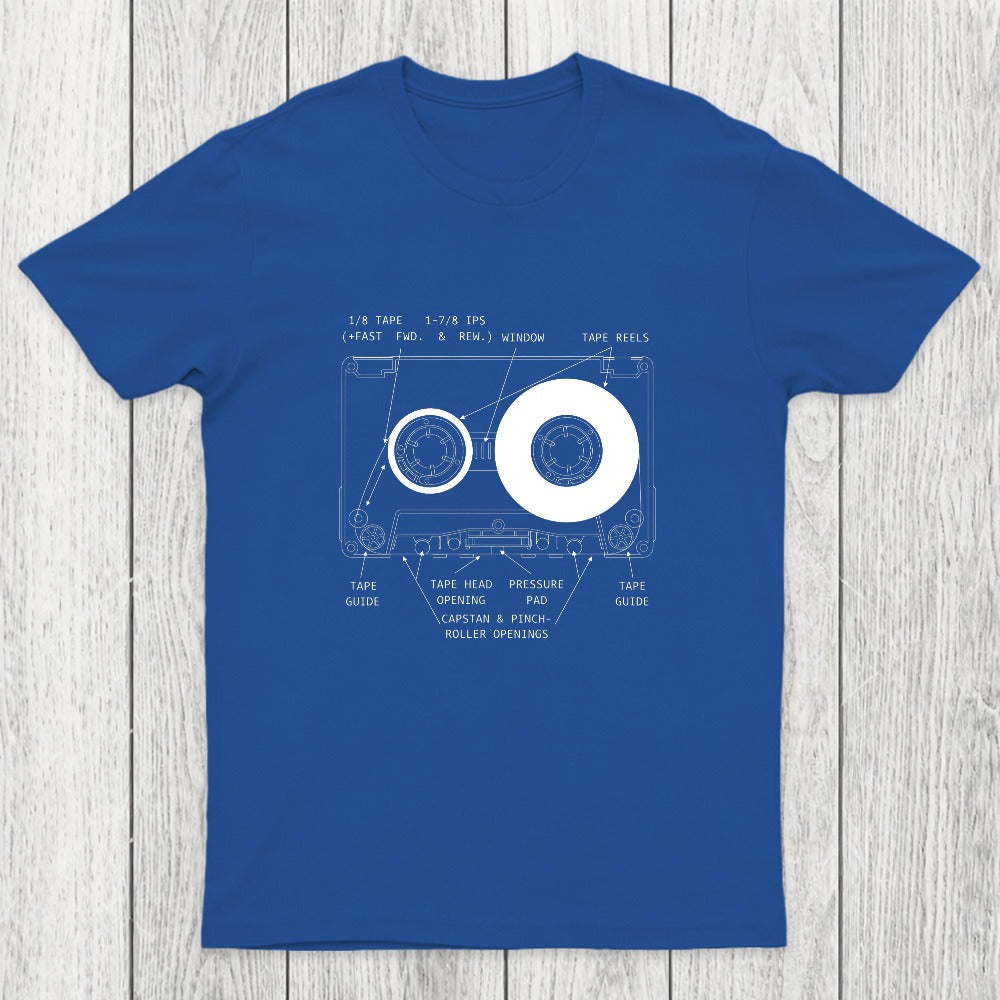Anatomy of a Cassette Tape Chicluma T-Shirt