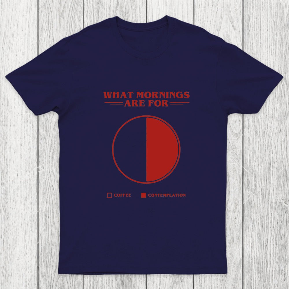 Coffee Contemplation Pie Chart Chicluma T-Shirt