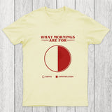 Coffee Contemplation Pie Chart Chicluma T-Shirt