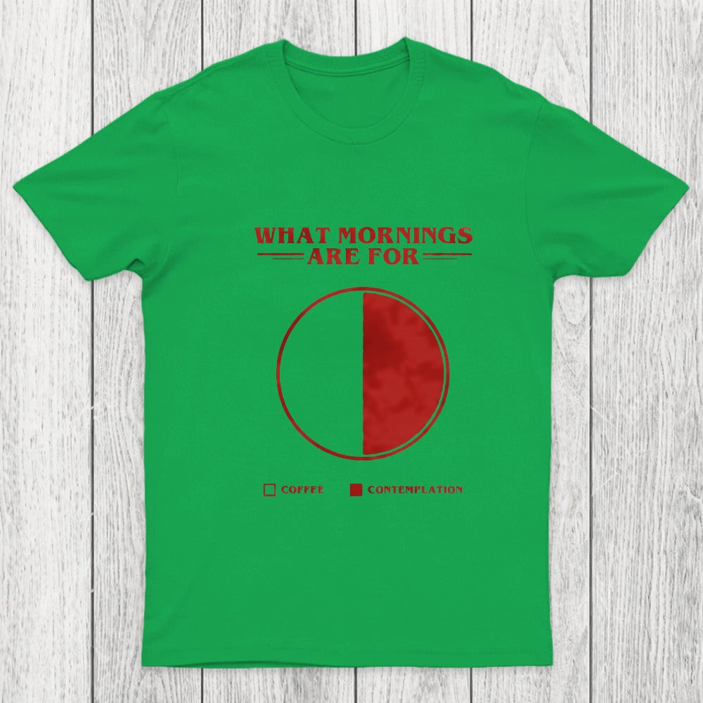 Coffee Contemplation Pie Chart Chicluma T-Shirt