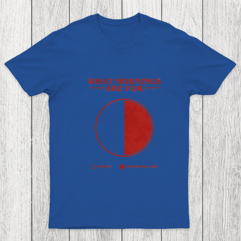 Coffee Contemplation Pie Chart Chicluma T-Shirt
