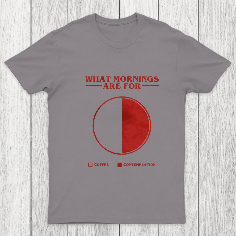 Coffee Contemplation Pie Chart Chicluma T-Shirt