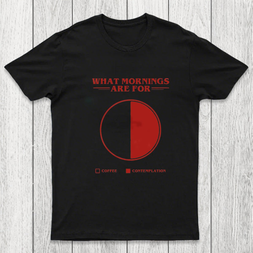 Coffee Contemplation Pie Chart Chicluma T-Shirt