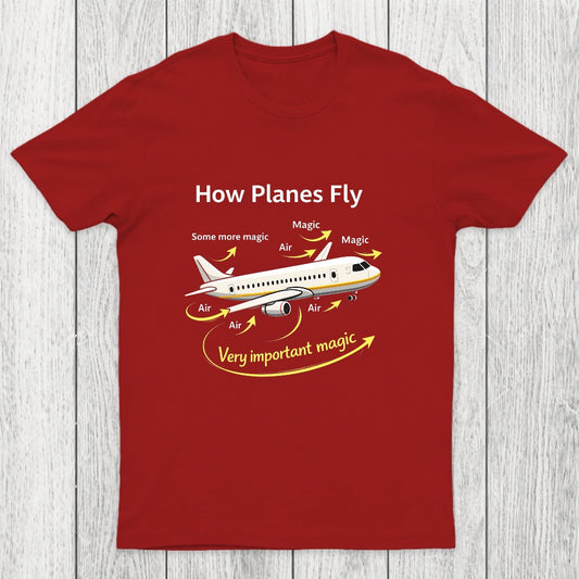 How Planes Fly Funny Aerospace Engineer Chicluma T-Shirt