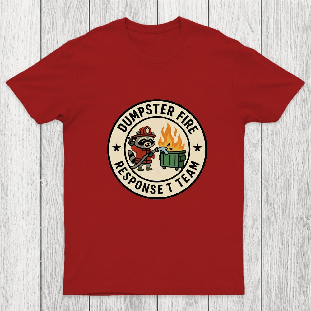 Dumpster Fire Response Team Humour Raccoon Chicluma T-Shirt