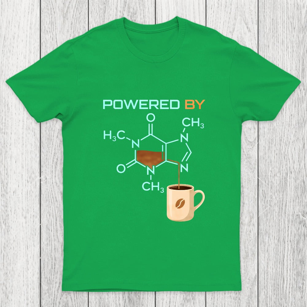 Powered By Caffeine Funny Chicluma T-Shirt