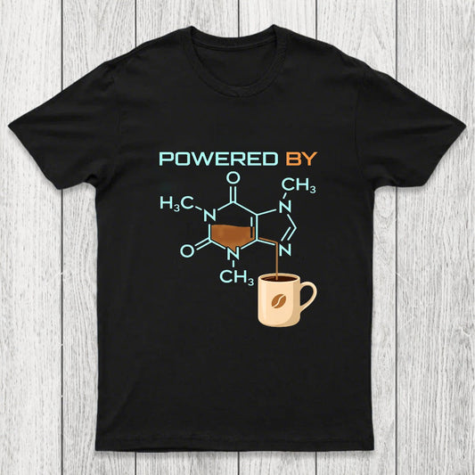Powered By Caffeine Funny Chicluma T-Shirt
