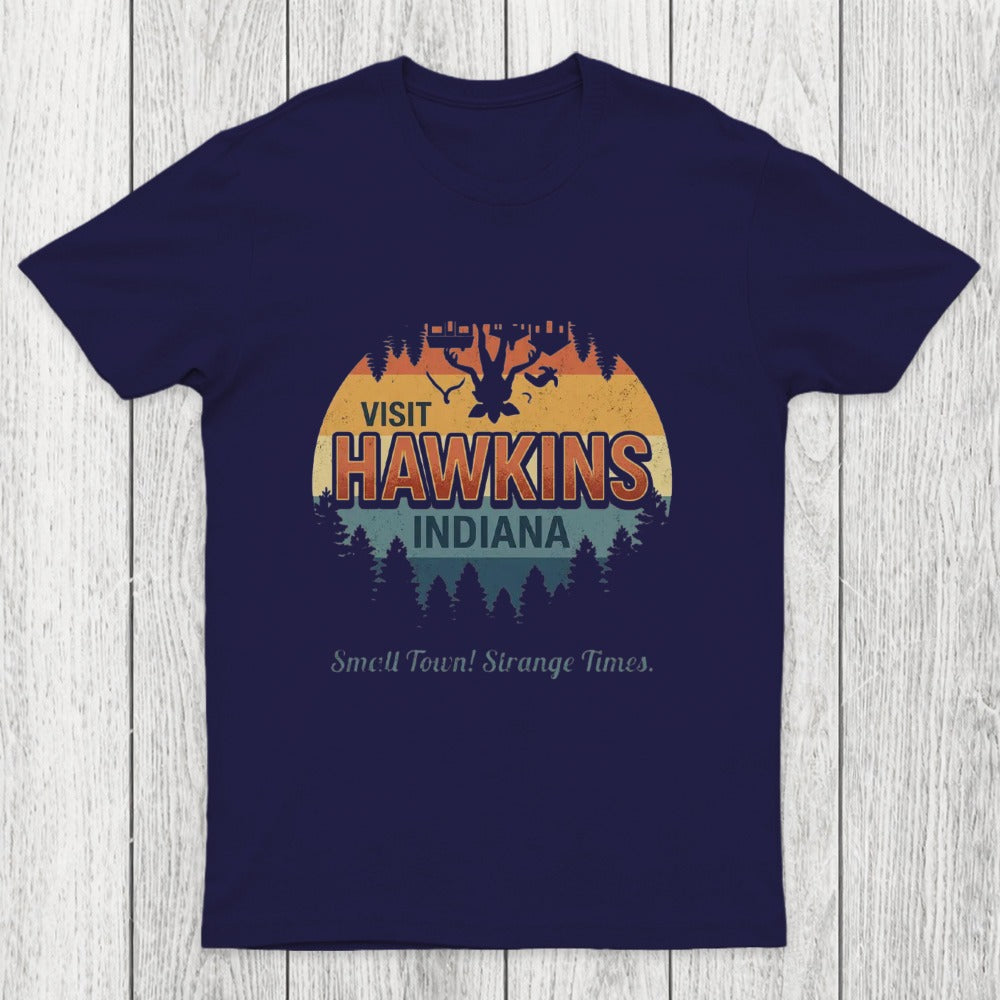 Visit Hawkins Retro 70s Chicluma T-Shirt