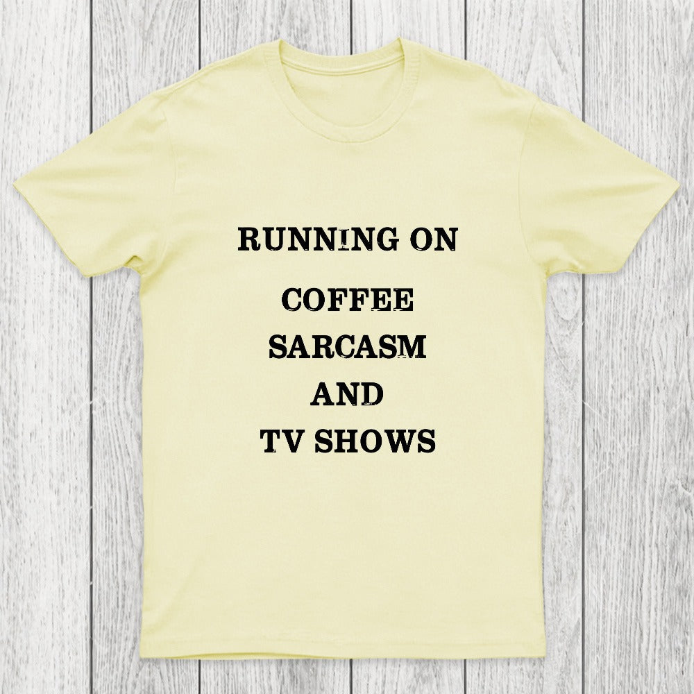 Coffee Sarcasm and TV Shows Chicluma T-Shirt