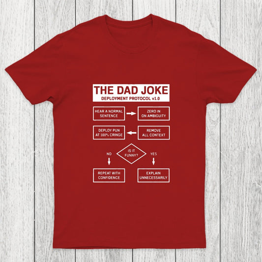 Dad Jokes Cringe Deployment Protocol Chicluma T-Shirt