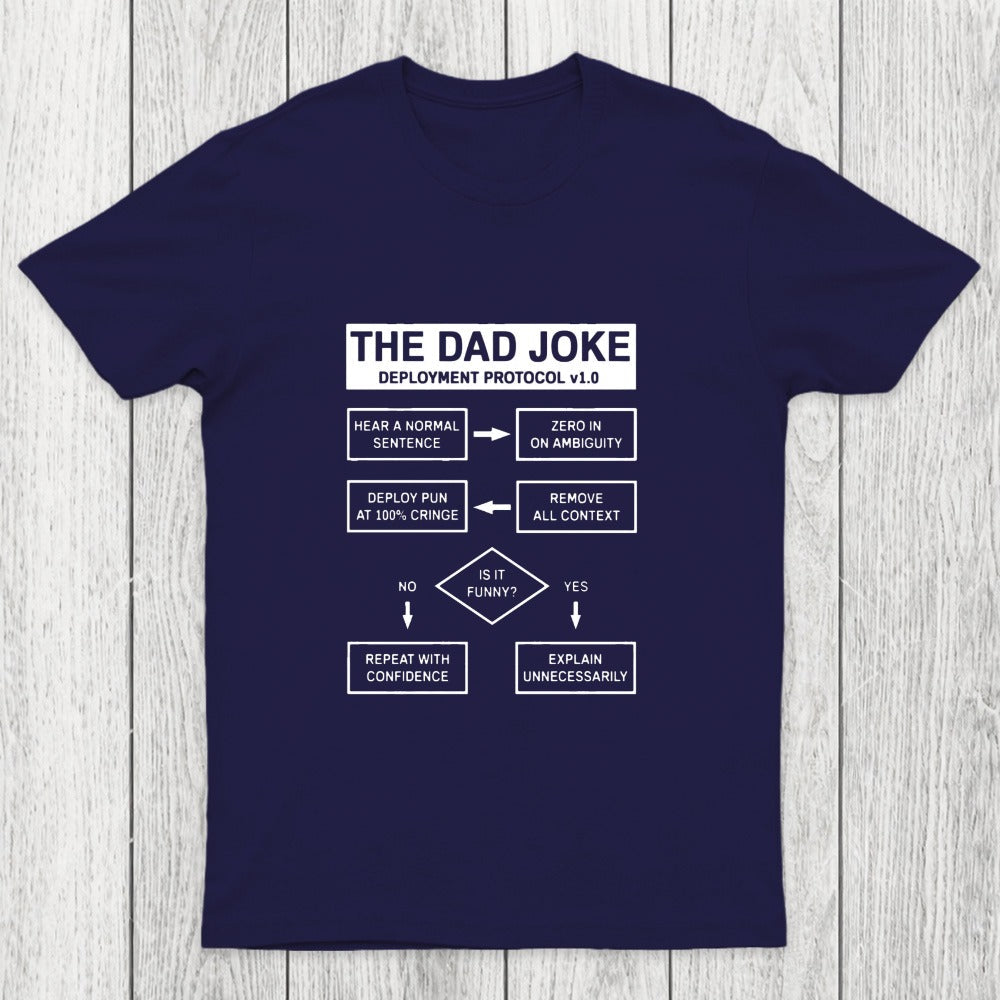 Dad Jokes Cringe Deployment Protocol Chicluma T-Shirt