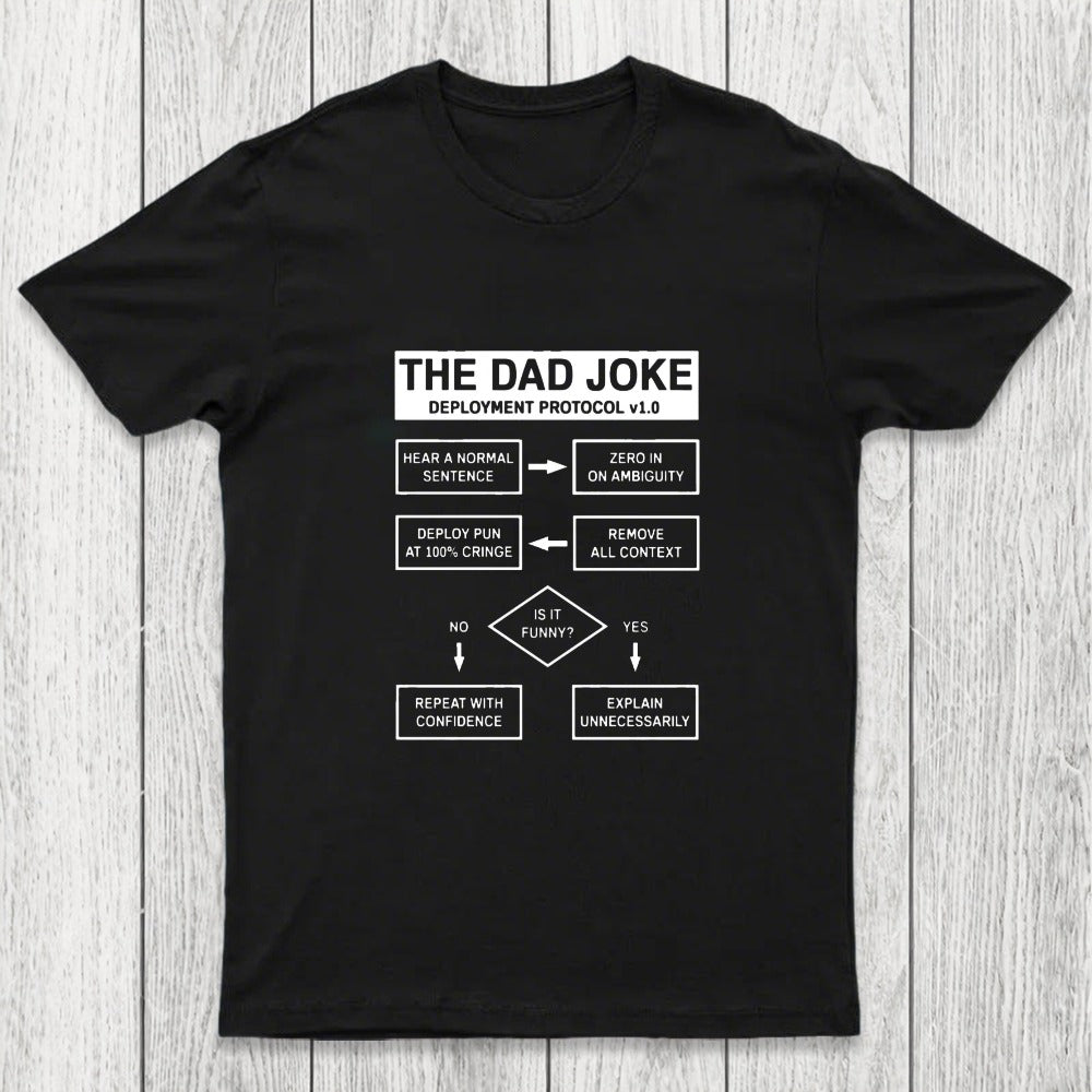 Dad Jokes Cringe Deployment Protocol Chicluma T-Shirt