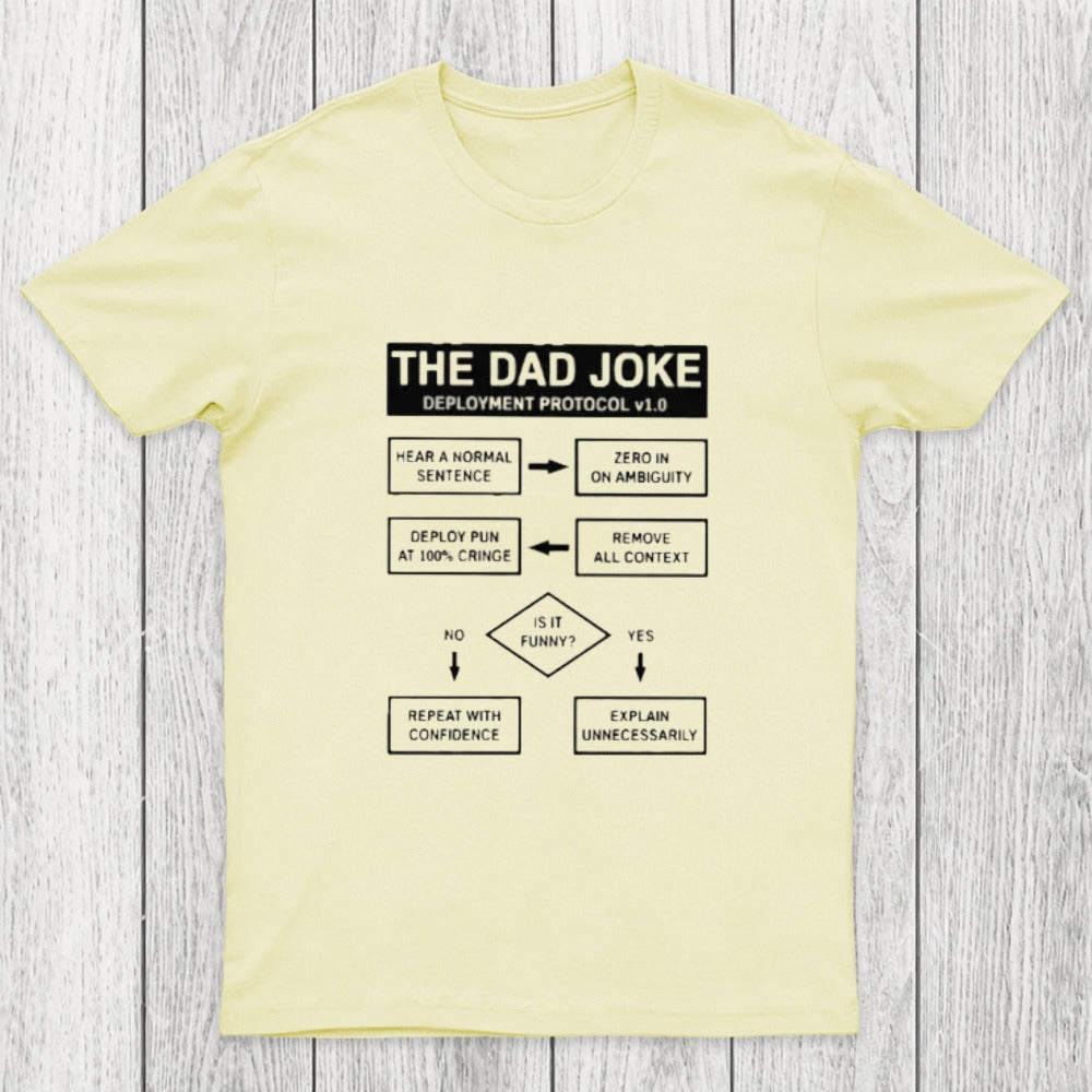 Dad Jokes Cringe Deployment Protocol Chicluma T-Shirt