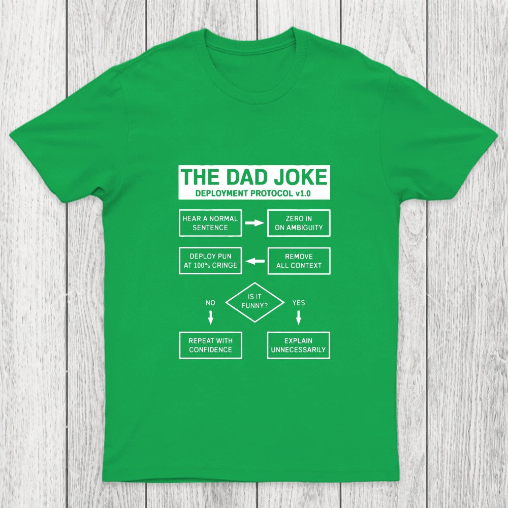 Dad Jokes Cringe Deployment Protocol Chicluma T-Shirt