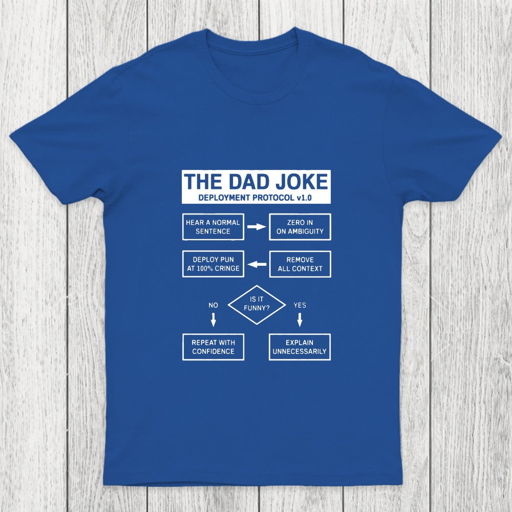 Dad Jokes Cringe Deployment Protocol Chicluma T-Shirt