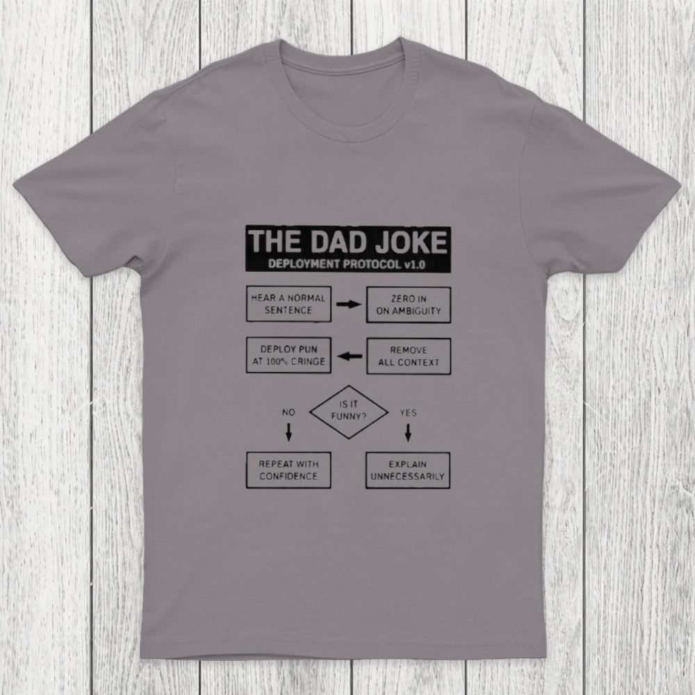 Dad Jokes Cringe Deployment Protocol Chicluma T-Shirt