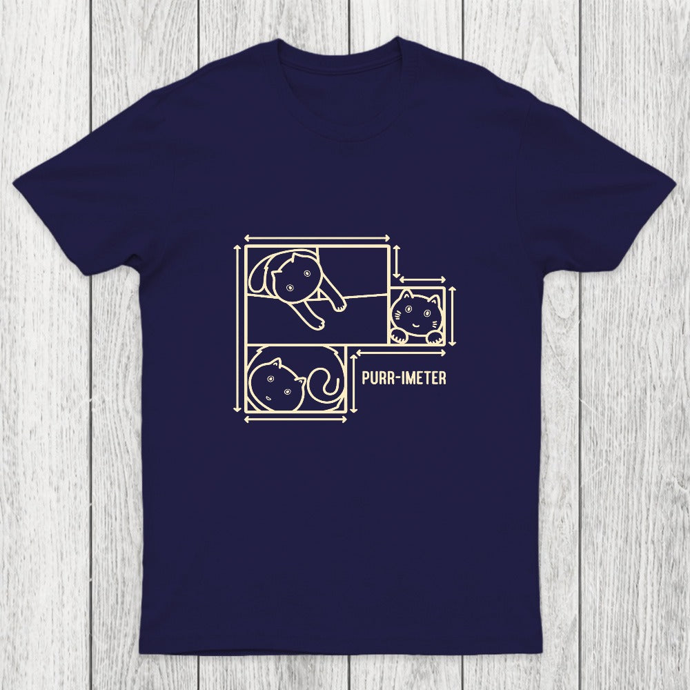 Purr-imeter Maths Cat Pun Chicluma T-Shirt