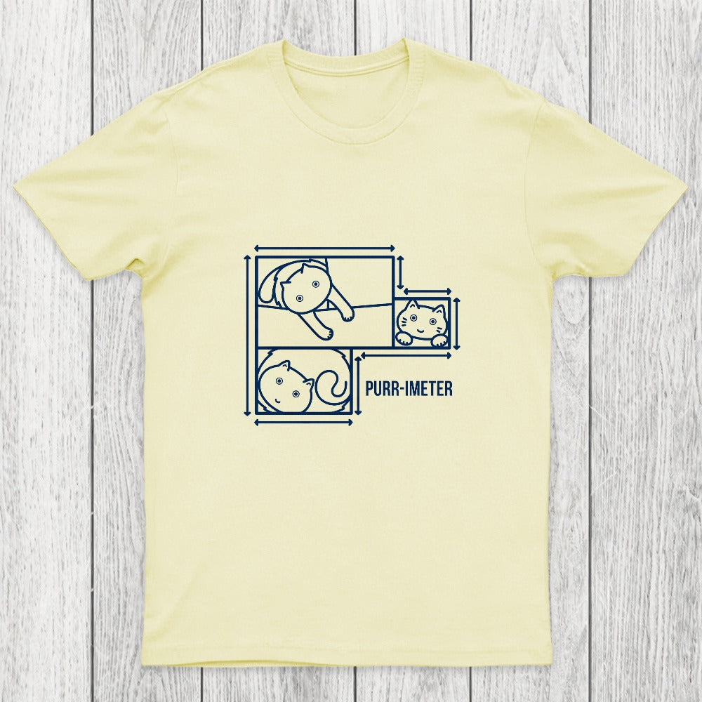 Purr-imeter Maths Cat Pun Chicluma T-Shirt