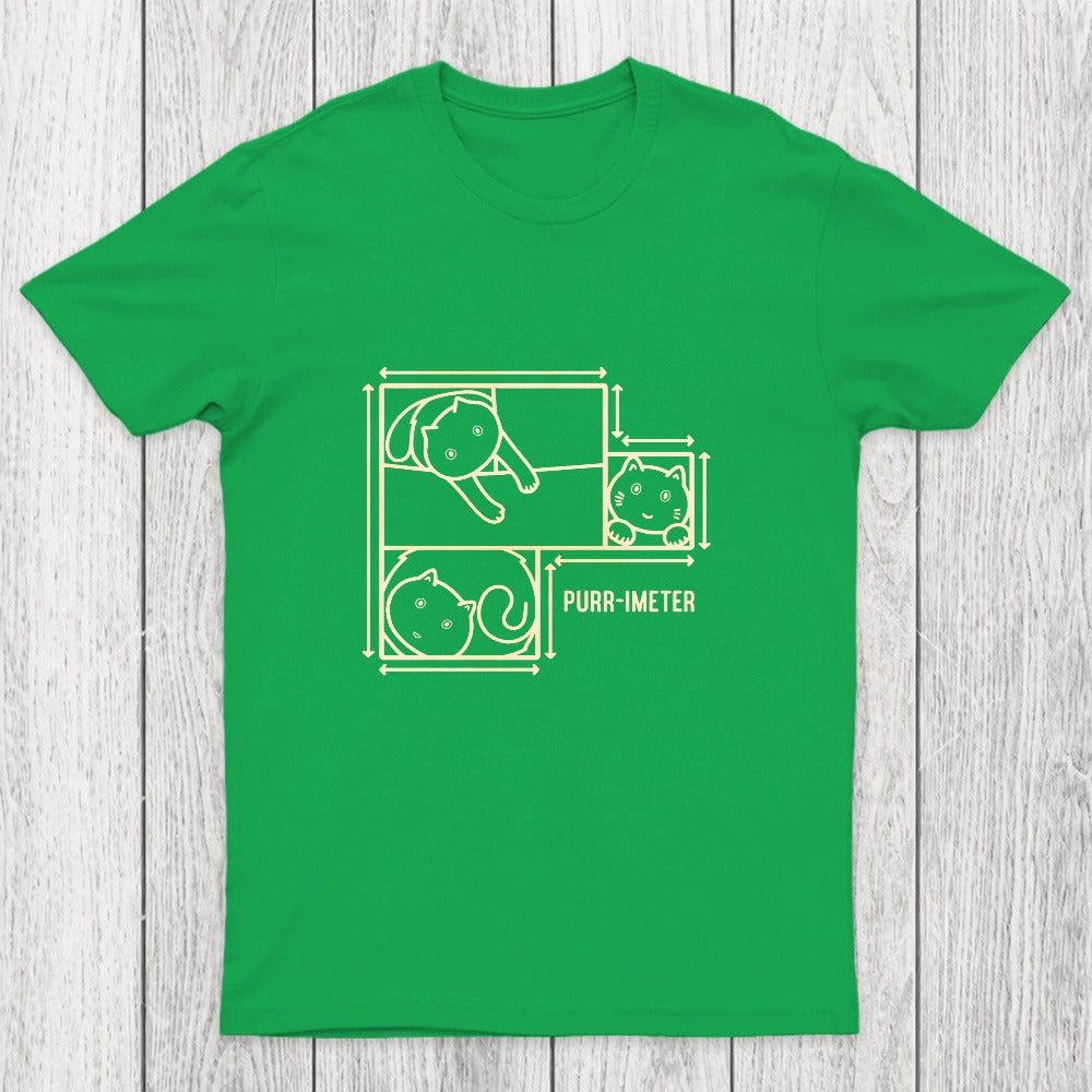Purr-imeter Maths Cat Pun Chicluma T-Shirt