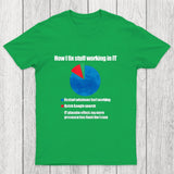 IT Tech Support Technology PI Chart Chicluma T-Shirt