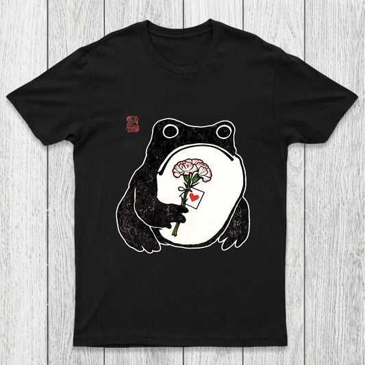 The Frog Holding A Carnation Chicluma T-Shirt
