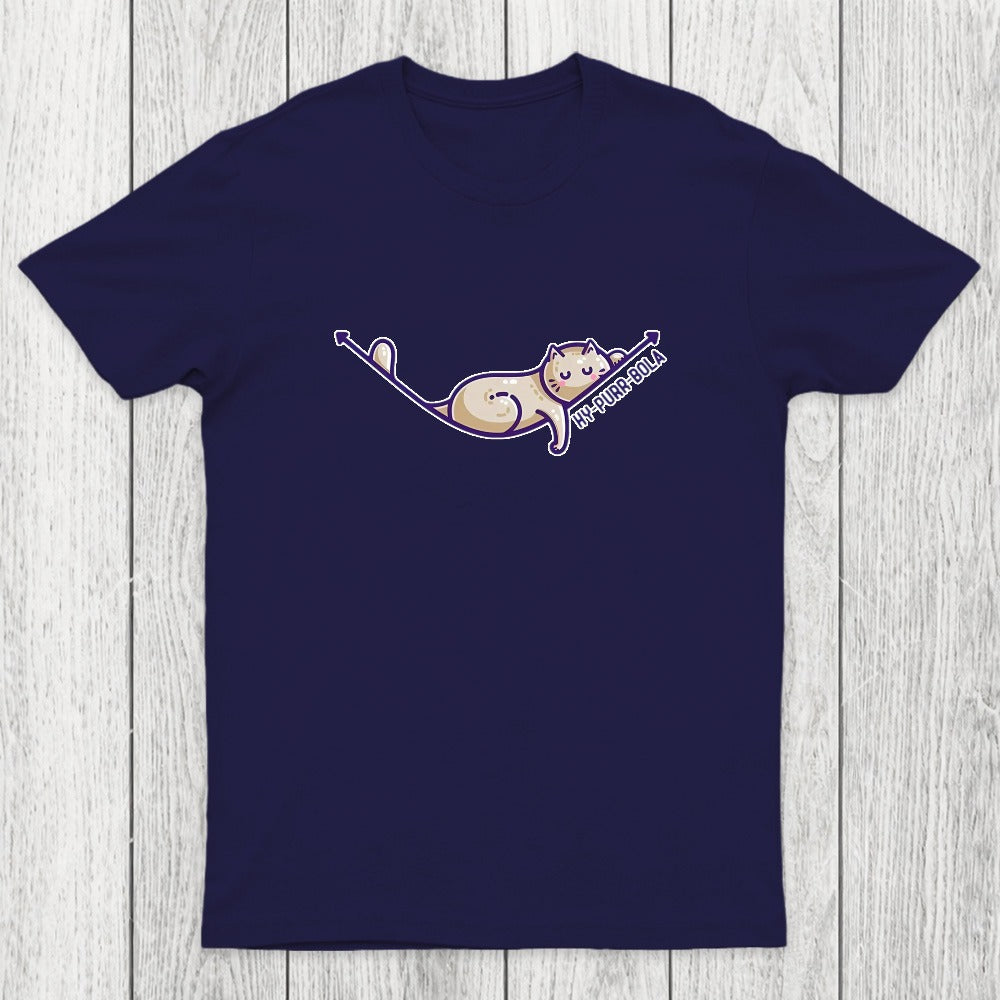 Hy-purr-bola Hyperbola Maths Cat Pun Chicluma T-Shirt