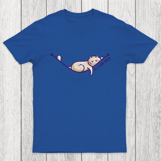Hy-purr-bola Hyperbola Maths Cat Pun Chicluma T-Shirt
